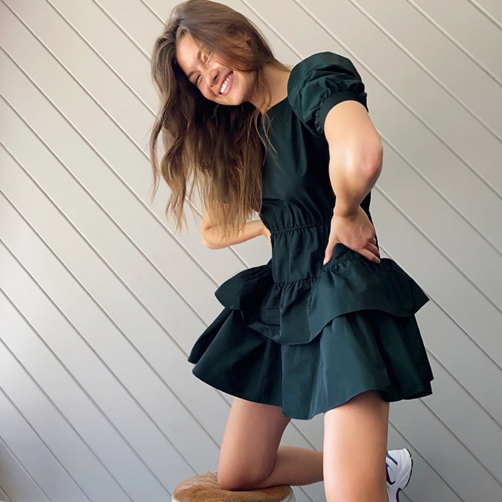 Aritzia Capri Dress in Scarab